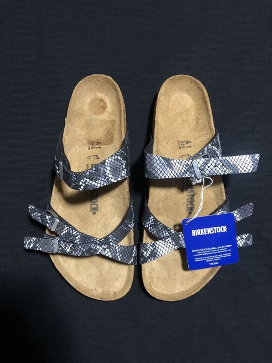 Birkenstock Shoes - Birkenstock Women's Franca Python Birko-Flor Sandals Black Size-EU-41/US-10 NWOB